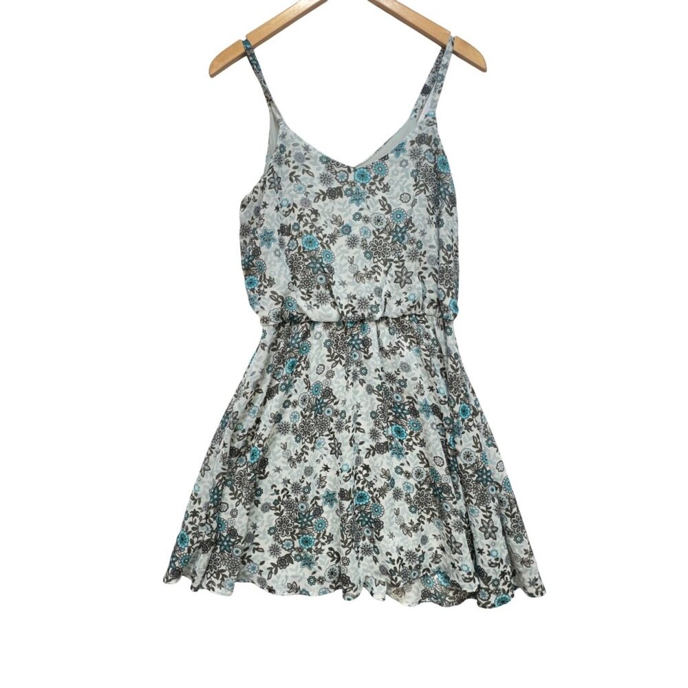 Mimi Chica Womens Fit & Flare Sundress Size M Blue Casual Summer Boho